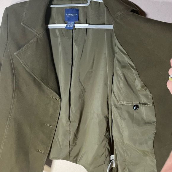 Blazer by Doncaster Collections Olive Green Sz 16 - Picture 7 of 7